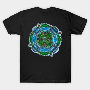 Duluth, Minnesota Themed Mandala Style Drawing T-Shirt